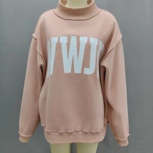 Bucketlist WWJD/AMEN Reversible MockNeck Sweatshirt NWT